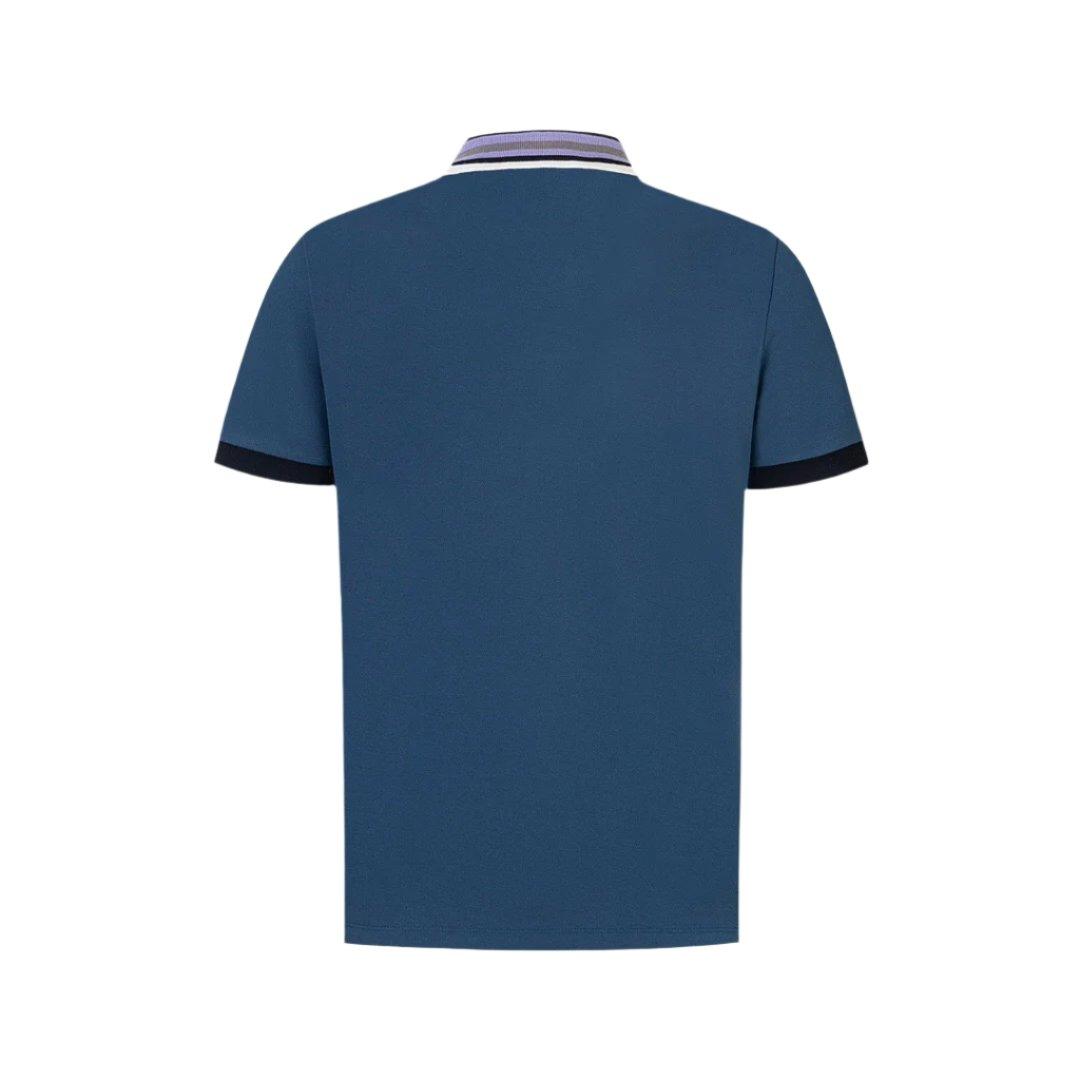 Gucci Navy Blue T-shirt with a collar