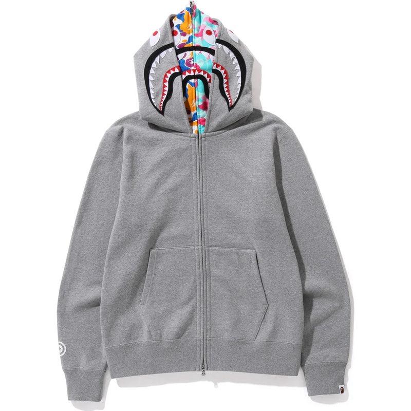 BAPE ABC CAMO SHARK WIDE FIT FULL ZIP DOUBLE A Bathing Ape - Grey