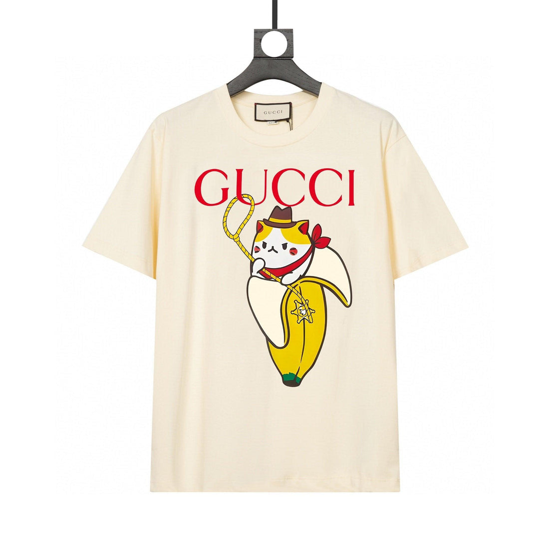 Gucci Banana Cat T-Shirt Without Collar 'Beige'