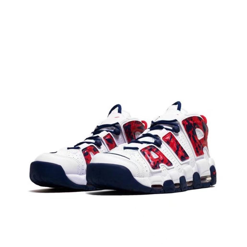 Nike Air More Uptempo 'Red Navy Camo'