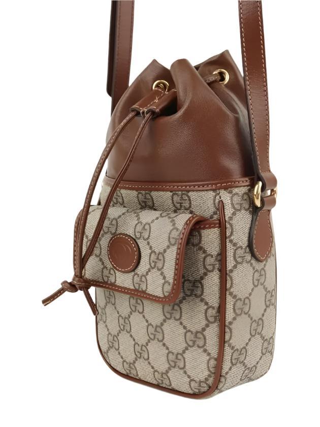 Gucci GG Interlocking G Mini Bucket Bag Beige