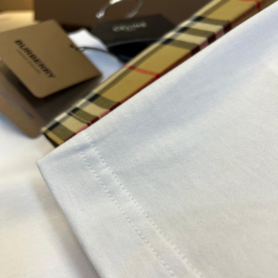 Burberry T-Shirt Without Collar 'White & Beige'