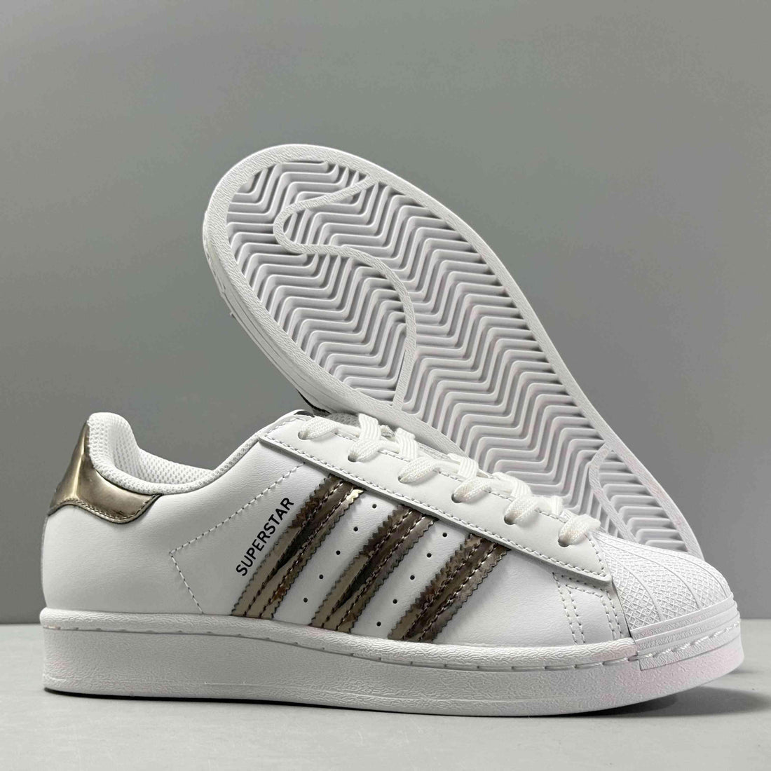 Adidas Superstar 'Cloud White Silver Metallic'