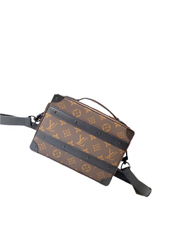 Louis Vuitton Handle Soft Trunk Bag Macassar Monogram Canvas