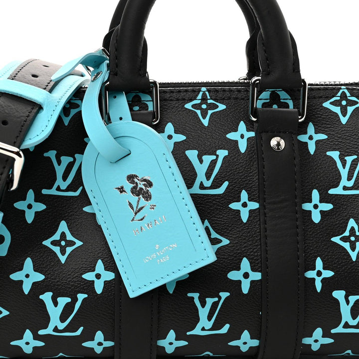 Louis Vuitton Monogram Playground Keepall Bandouliere 25 Black