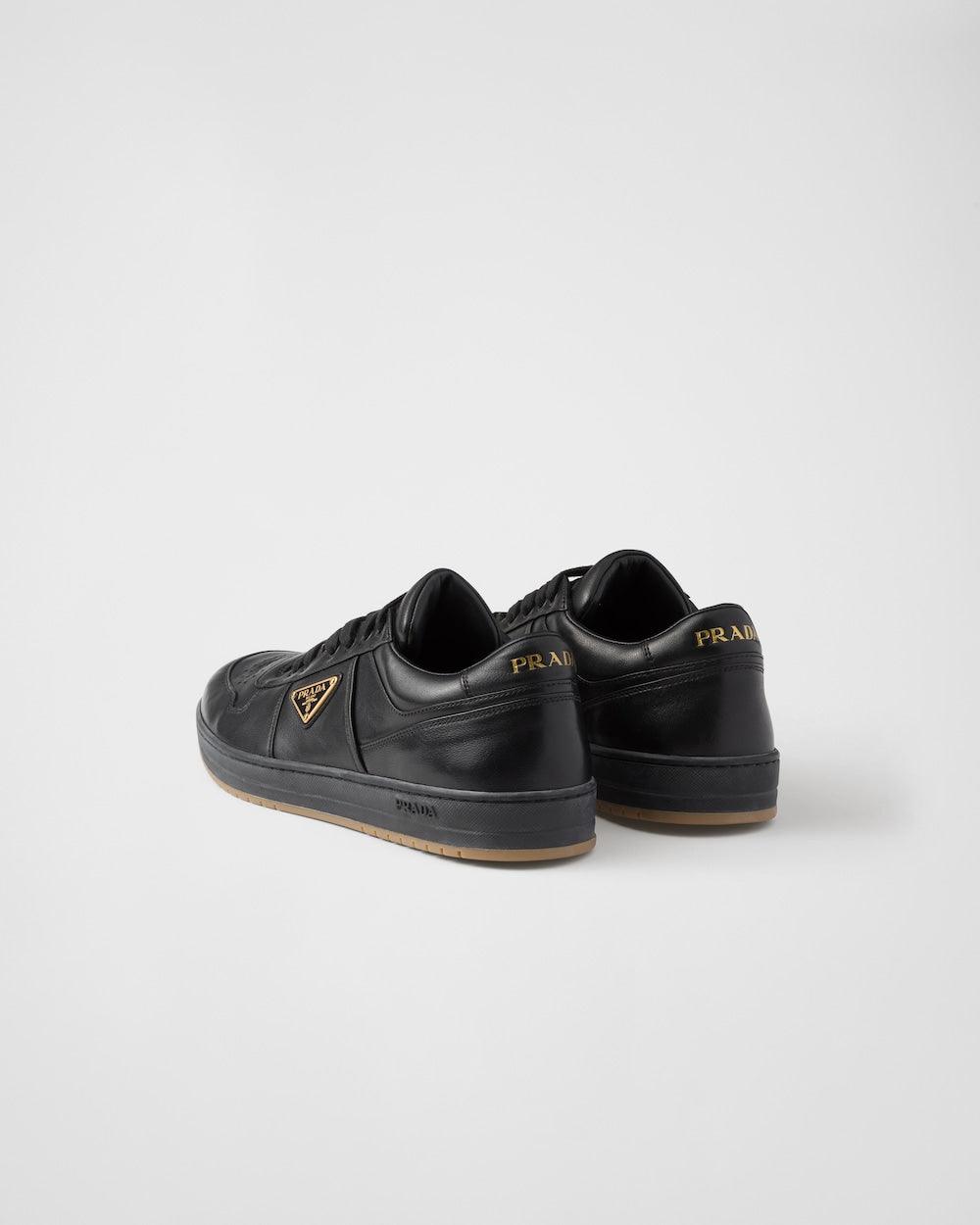 Prada Downtown nappa leather sneakers 'Black'