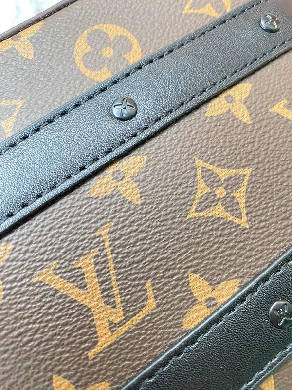 Louis Vuitton Handle Soft Trunk Bag Macassar Monogram Canvas