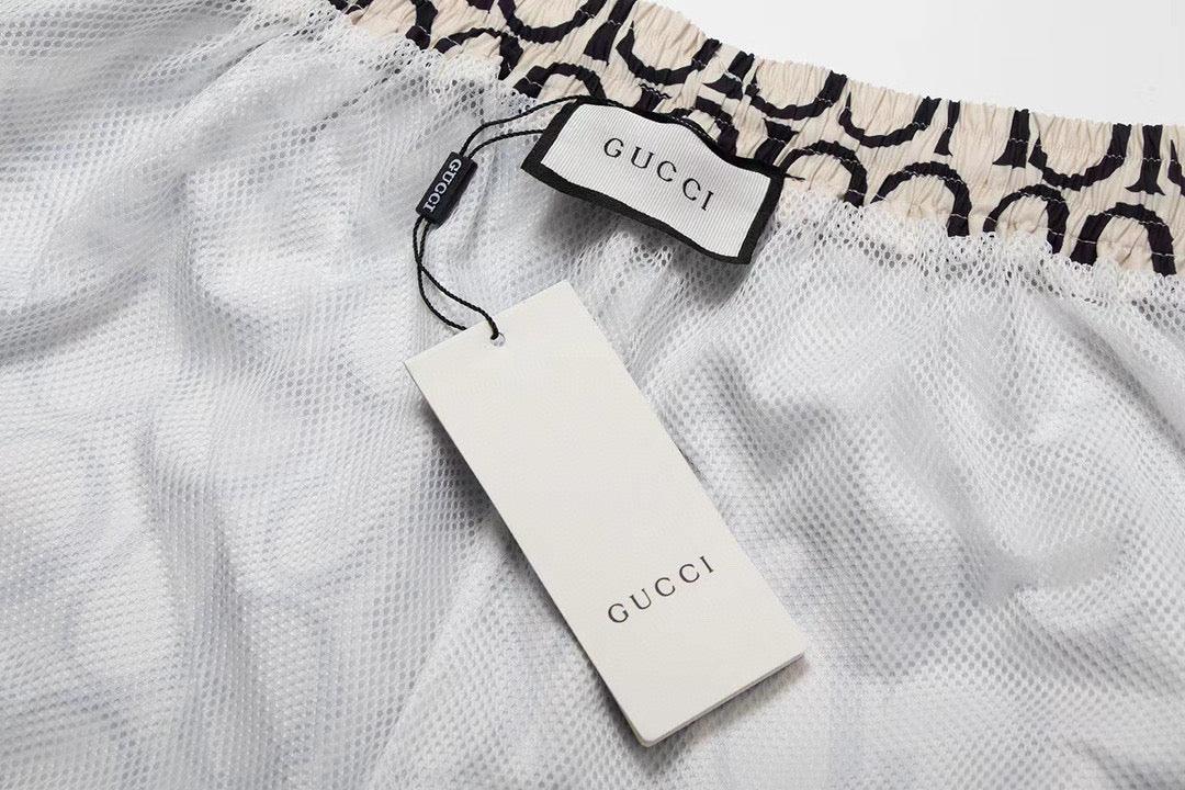 Maxi Gucci Print Fabric Short 'Beige'