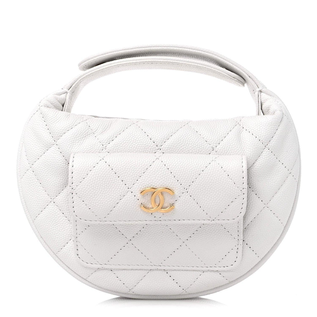 Chanel  Caviar Quilted Polly Pocket Pouch Hobo