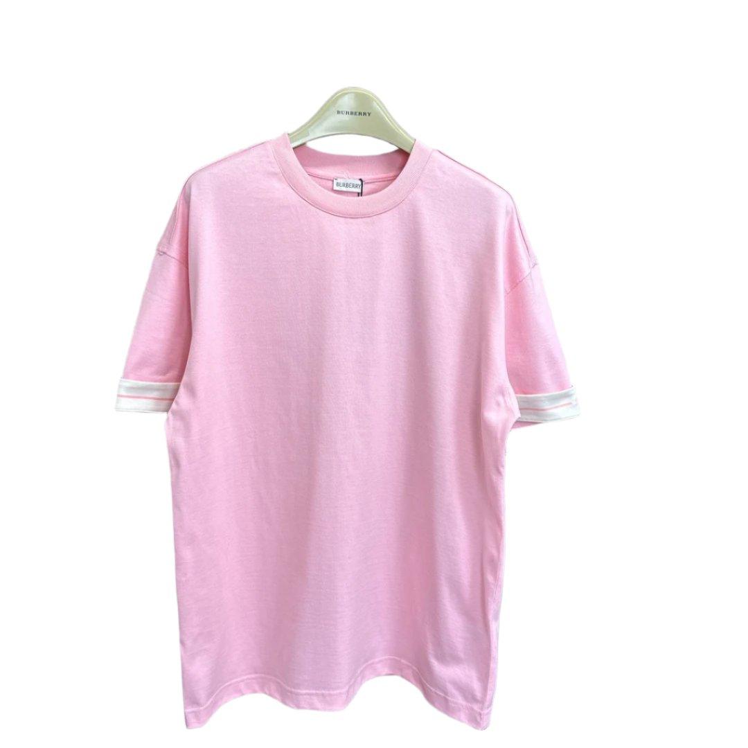 Burberry Pink T-Shirt Without Collar