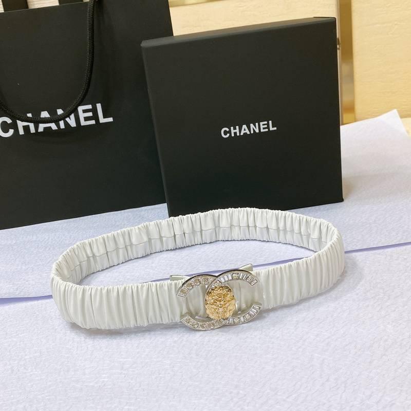 Chanel Leather Women’s Belt 'White'