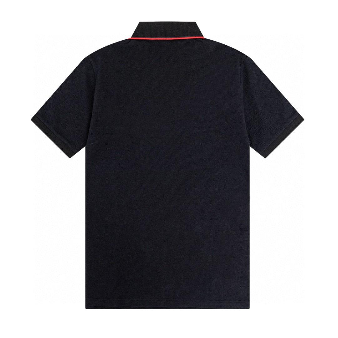 Burberry Black T-Shirt With Collar