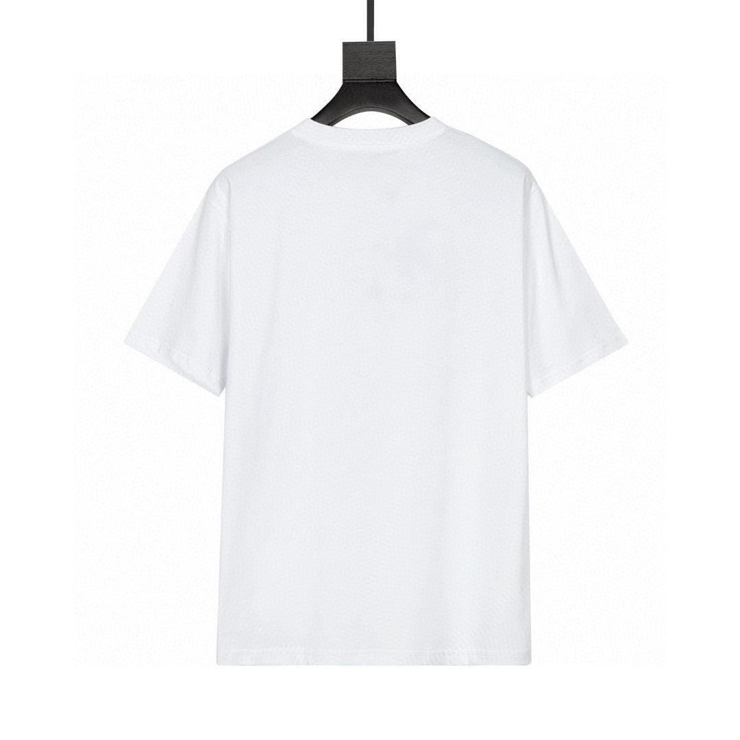 Burberry T-Shirt Without Collar 'White & Beige'