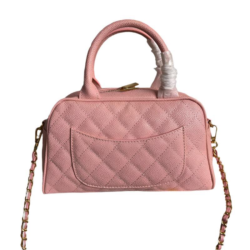 Chanel Timeless CC Bowler Bag Quilted Caviar Small