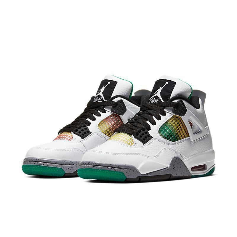 Air Jordan 4 Retro 'Lucid Green Rasta'