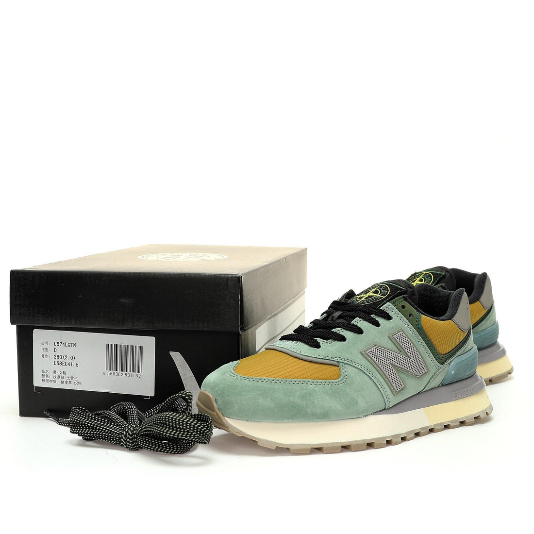 New Balance 574 Legacy Stone Island Light Green