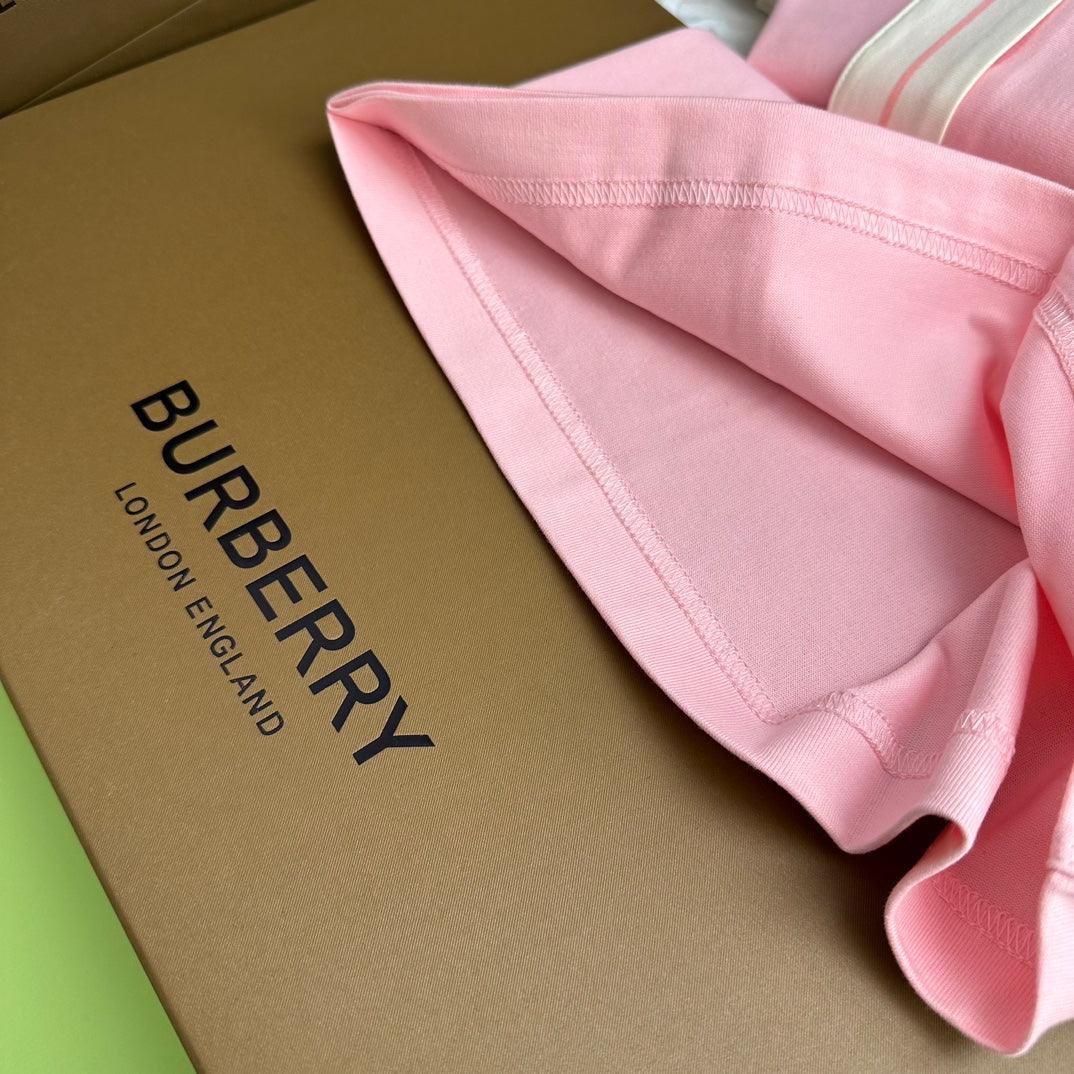 Burberry Pink T-Shirt Without Collar