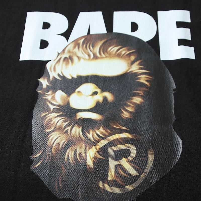 Bathing Ape Black T-Shirt without Collar