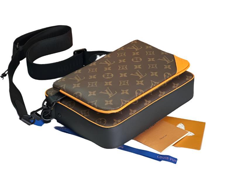 Louis Vuitton Trio Messenger Bag Macassar Monogram Canvas