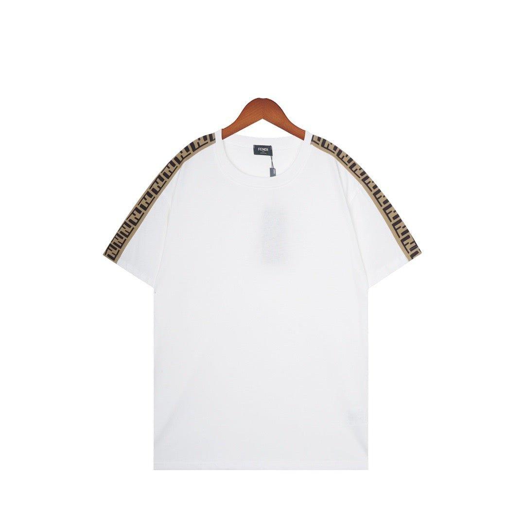 Fendi T-Shirt without Collar 'White & Brown'