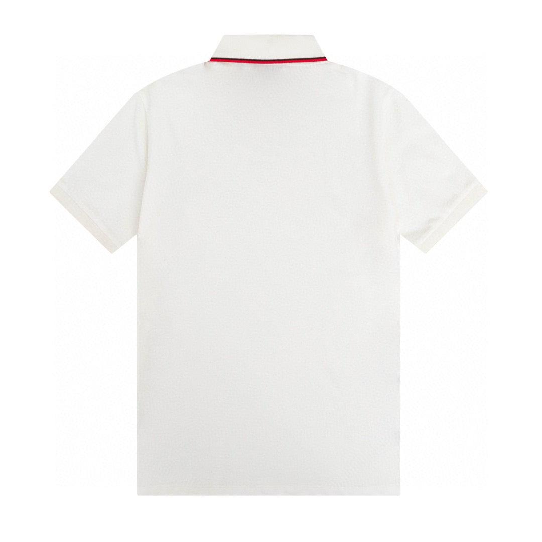 Burberry White T-Shirt With Collar