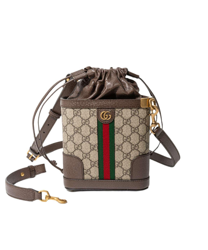 Gucci GG Supreme Canvas Bucket Bag Beige