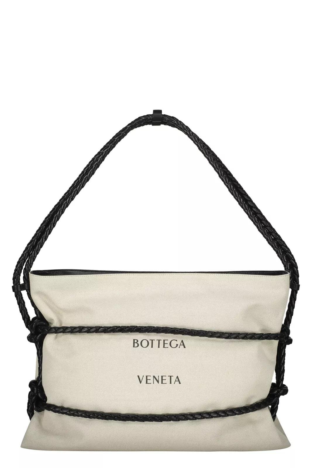 Bottega Veneta Quadronno canvas shoulder bag