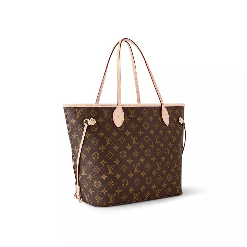 Louis Vuitton Neverfull MM Peony/Brown With Pouch