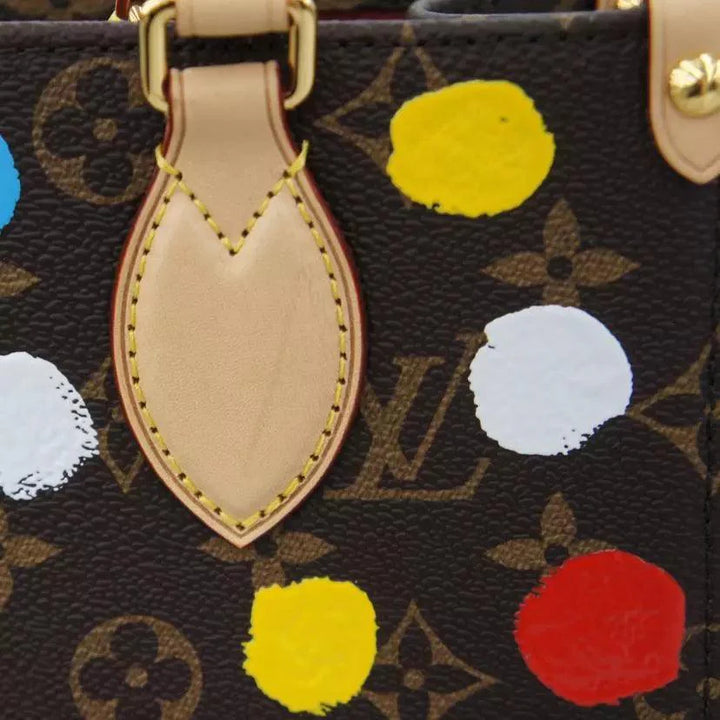 LOUIS VUITTON Monogram x Kusama Yayoi On the Go PM Hand Bag