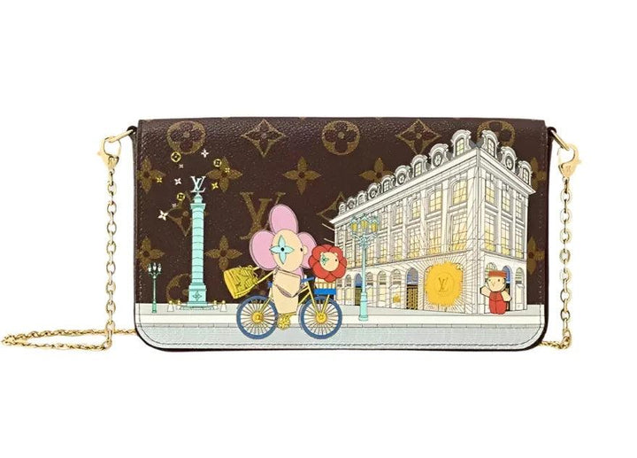 LOUIS VUITTON Monogram Canvas Felicie Pochette Vivienne 2022