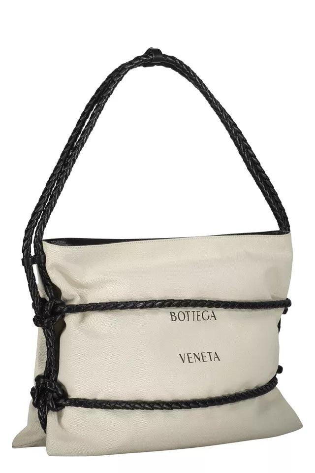 Bottega Veneta Quadronno canvas shoulder bag